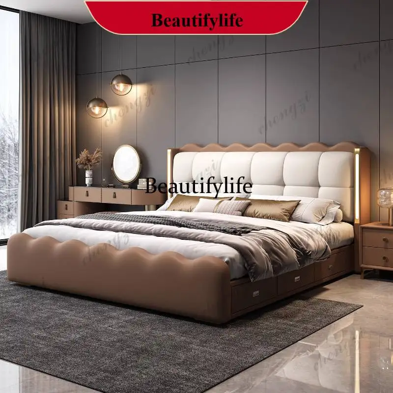 G153 Storage White Double Bed Minimalist Decoration Accessories Modern Double Bed Wooden Household Cama Twin Furniture For Home
G153 Storage White Double Bed Minimalist Decoration Accessories Modern Double Bed Wooden Household Cama Twin Furniture For Home