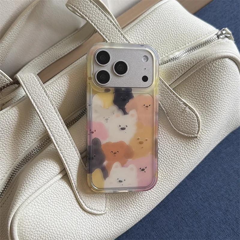 Kawaii Watercolor Puppy Print Phone Case For iPhone 17 16 15 Pro Max Korea Fashion Cute Cartoon Protective Cover New 2026 funda
Kawaii Watercolor Puppy Print Phone Case For iPhone 17 16 15 Pro Max Korea Fashion Cute Cartoon Protective Cover New 2026 funda