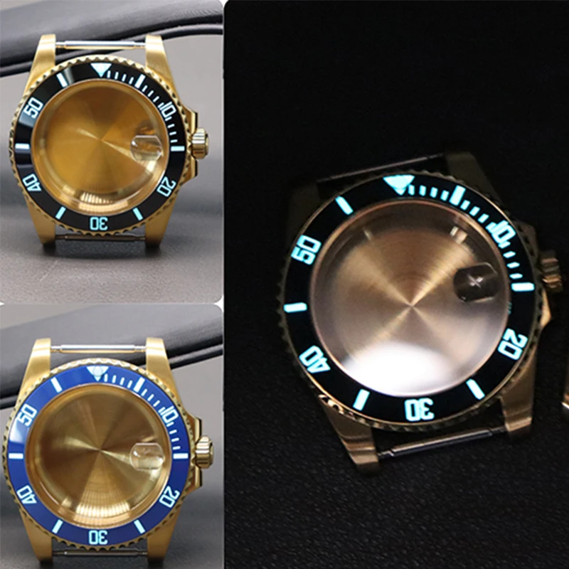 Gold 40mm SUB Ceramic Insert Watch Case C3 Luminous Bezel For NH35 NH34 NH36 NH38 Miyota 8215 ETA 2824 Movement 20ATM Waterproof
Gold 40mm SUB Ceramic Insert Watch Case C3 Luminous Bezel For NH35 NH34 NH36 NH38 Miyota 8215 ETA 2824 Movement 20ATM Waterproof
