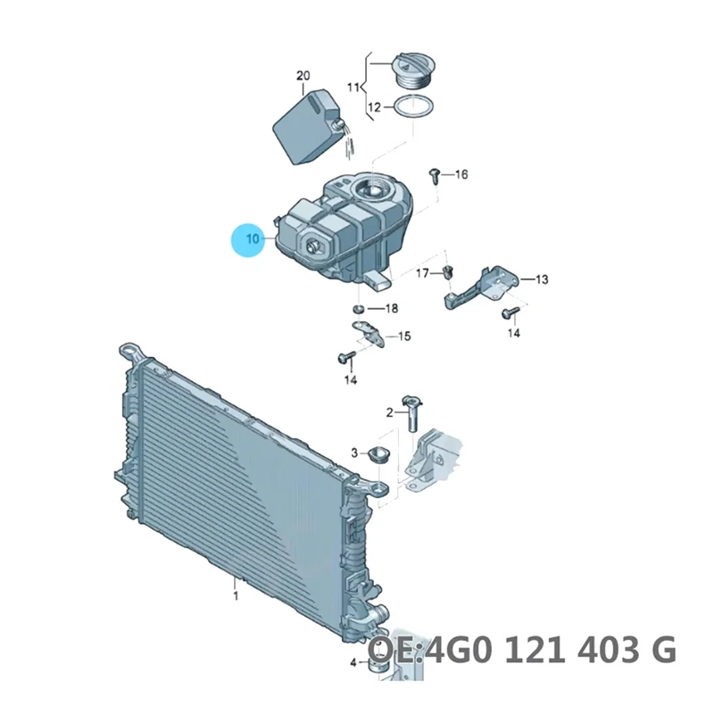 Stable-Radiator Expansion Tank Engine Cooling Water Tank Coolant Overflow Bottle For A6 4G0121403G 4G0121403AC
Stable-Radiator Expansion Tank Engine Cooling Water Tank Coolant Overflow Bottle For A6 4G0121403G 4G0121403AC