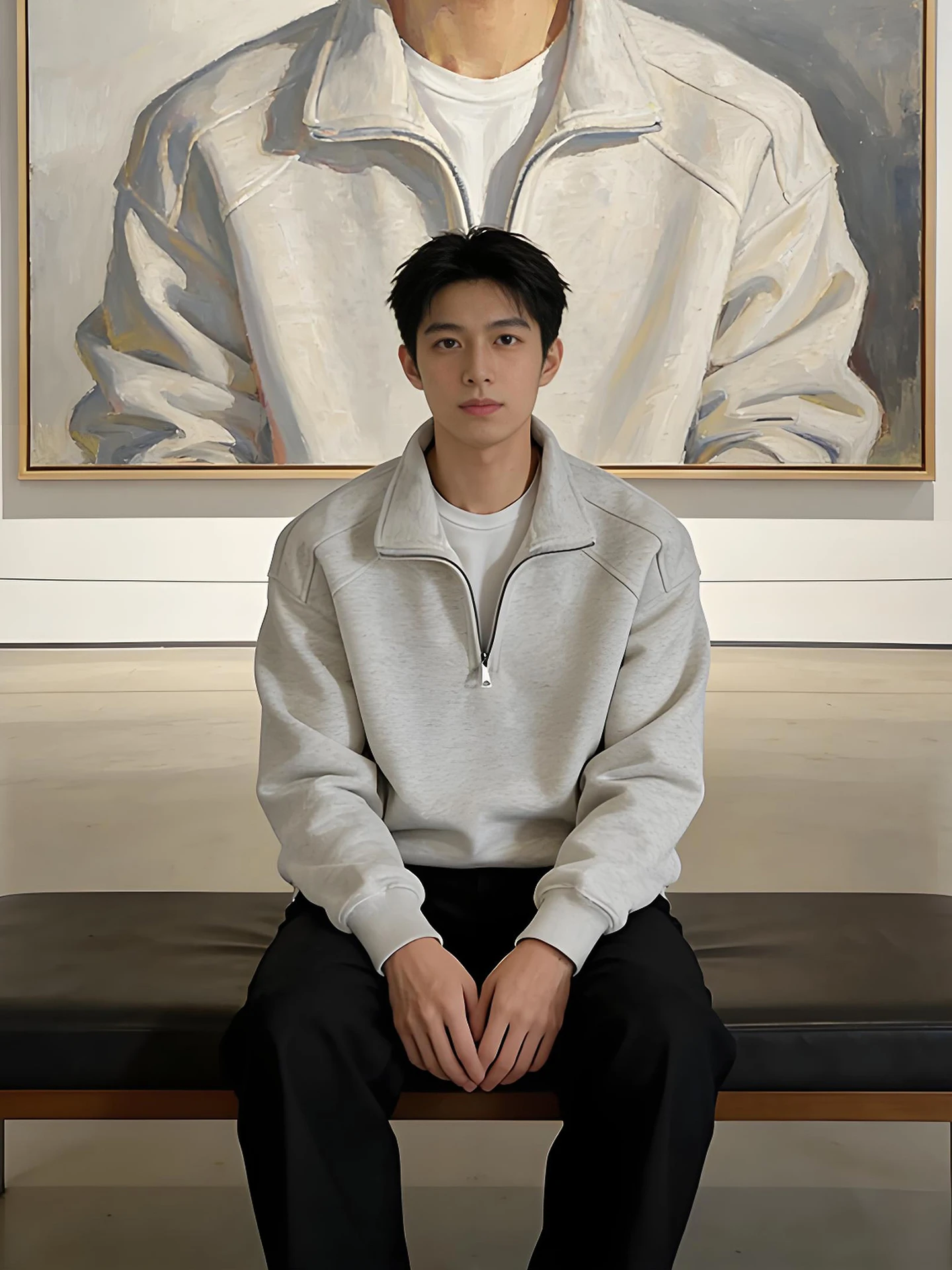 Men's White ey Long Sve irt Stand Collar f Zip Hoodie Outerwear Casual Faion Polyester Fiber Winter Warm
Men's White ey Long Sve irt Stand Collar f Zip Hoodie Outerwear Casual Faion Polyester Fiber Winter Warm