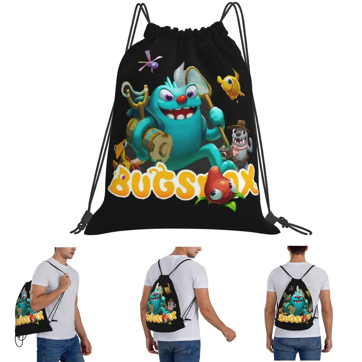 Рюкзаки Bugsnax, повседневные сумки на шнурке, спортивная сумка, сумки для книг для мужчин, женщин, студентов
Рюкзаки Bugsnax, повседневные сумки на шнурке, спортивная сумка, сумки для книг для мужчин, женщин, студентов