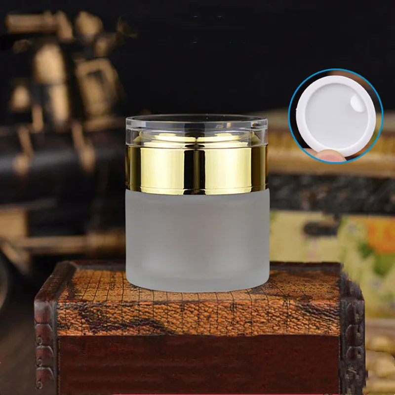 Wholesale 50g Frosted Glass Refillable Bottles Portable Travel Use Face Cream Container Empty Cosmetic Jar Pot
Wholesale 50g Frosted Glass Refillable Bottles Portable Travel Use Face Cream Container Empty Cosmetic Jar Pot