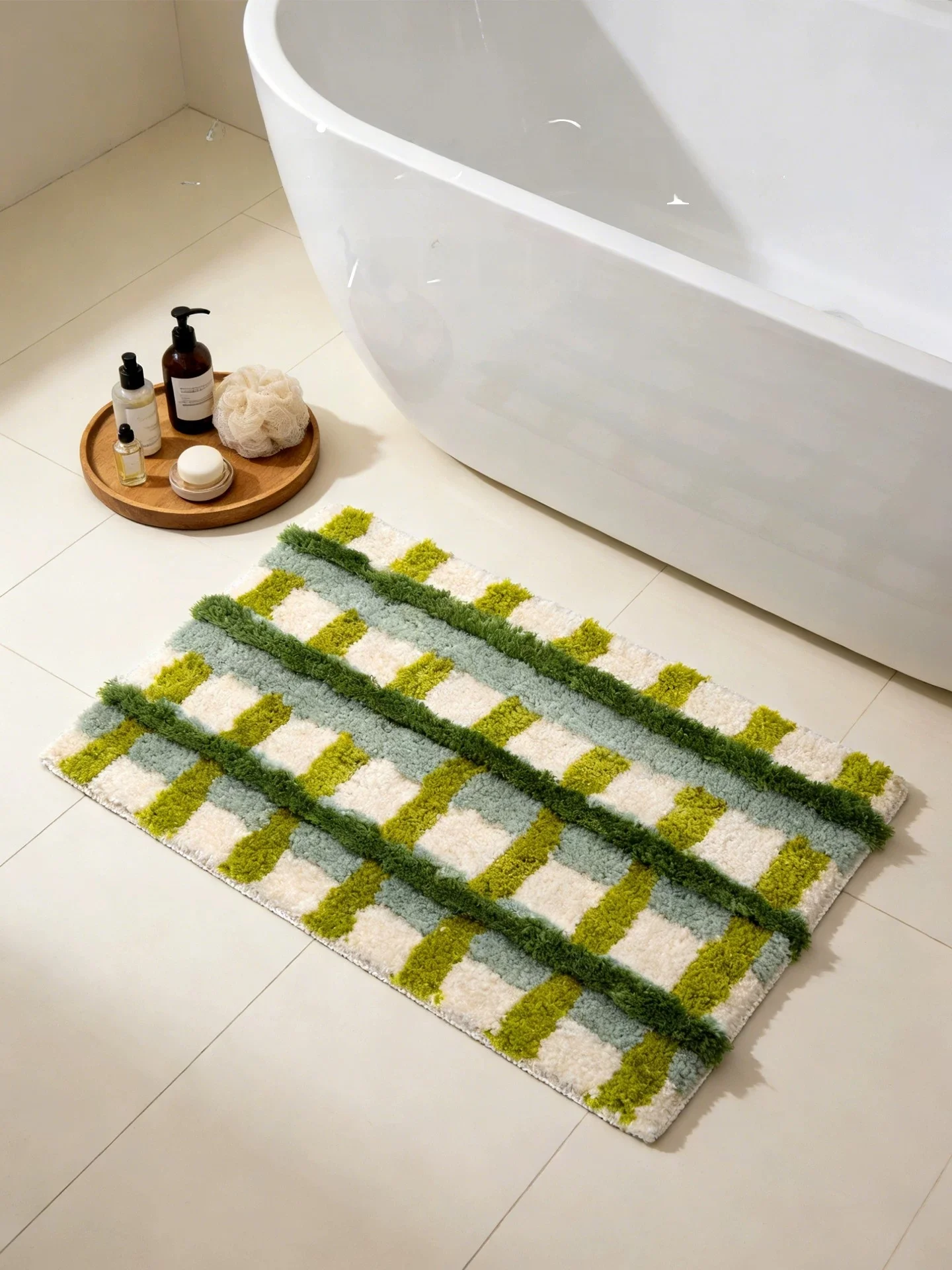 Green Flocking Bathroom Door Mat Absorbent Plush Small Carpet Toilet Anti-Slip Bedroom Bedside Rug Home Decorative Floor Mat
Green Flocking Bathroom Door Mat Absorbent Plush Small Carpet Toilet Anti-Slip Bedroom Bedside Rug Home Decorative Floor Mat