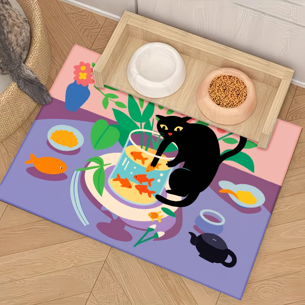 Cat Fish Bowl Plant Tea Non-Slip Pet Feeding Mat,Pet Supplies, Splash-Proof And Anti-Slip Mat Mats Cats Dogs
Cat Fish Bowl Plant Tea Non-Slip Pet Feeding Mat,Pet Supplies, Splash-Proof And Anti-Slip Mat Mats Cats Dogs