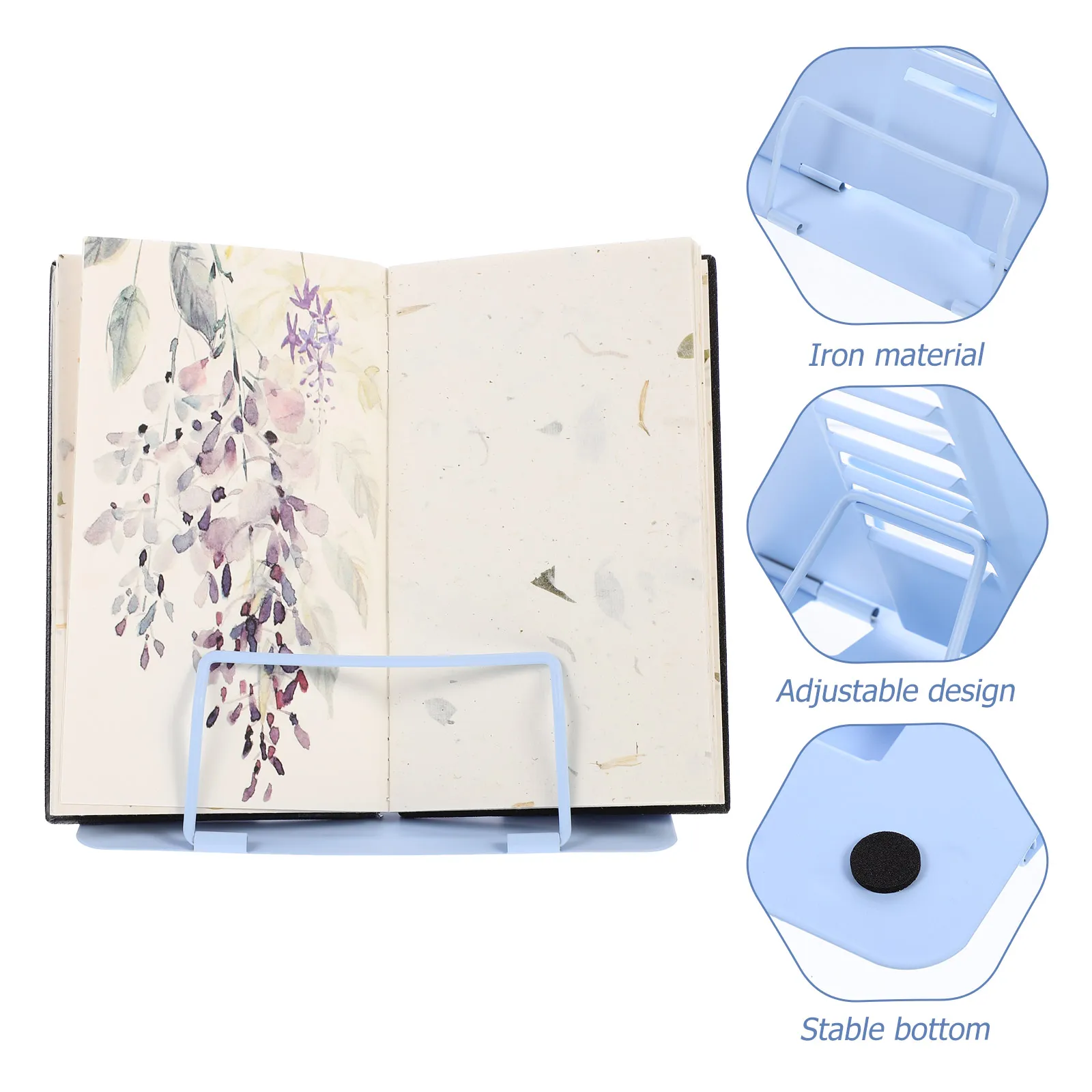 Reading Shelf Book Learning Rack Adjustable Iron Round Surface Desktop Reading Holder Student Study Aid Book
Reading Shelf Book Learning Rack Adjustable Iron Round Surface Desktop Reading Holder Student Study Aid Book