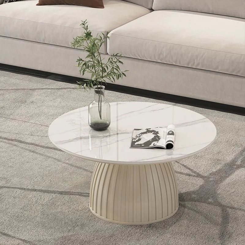 Small apartment living room household round size coffee table balcony sitting tea table combination advanced sense
Small apartment living room household round size coffee table balcony sitting tea table combination advanced sense