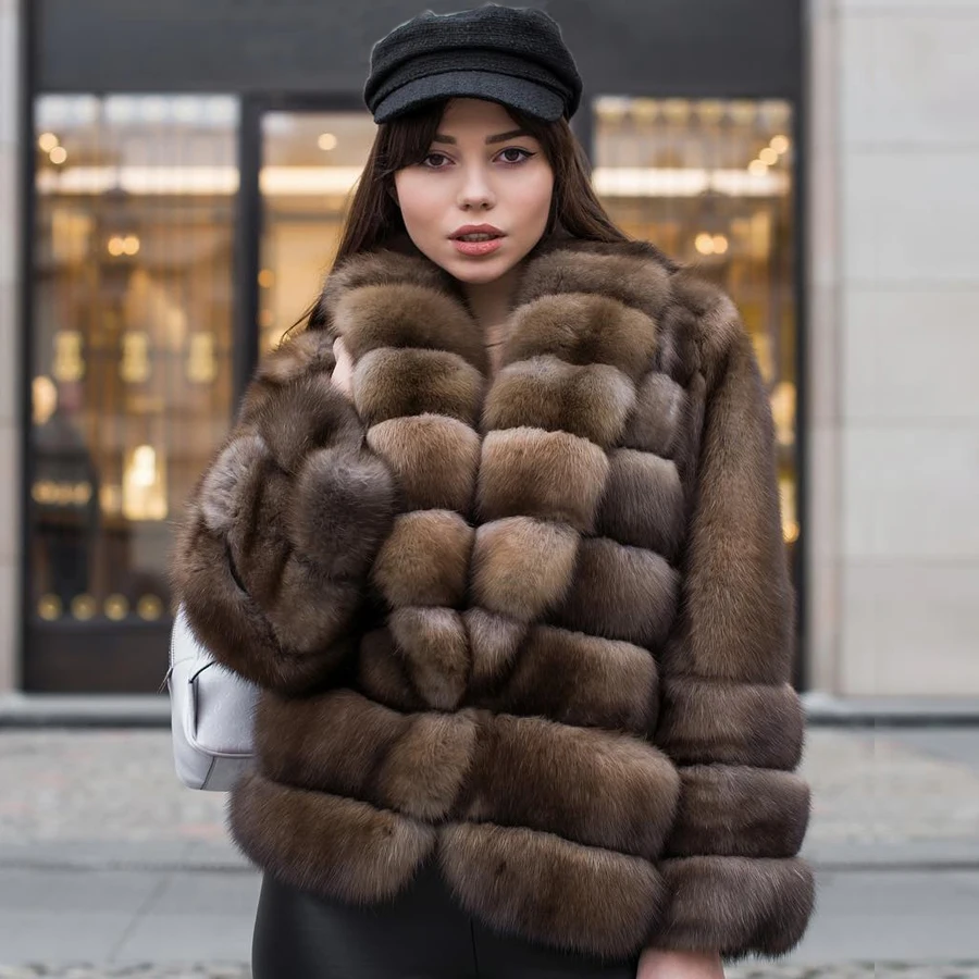 Fox Fur Coat Turndown Collar Fox Fur Jackets For Womens 2024 New Style Fashion Woman Outwears
Fox Fur Coat Turndown Collar Fox Fur Jackets For Womens 2024 New Style Fashion Woman Outwears