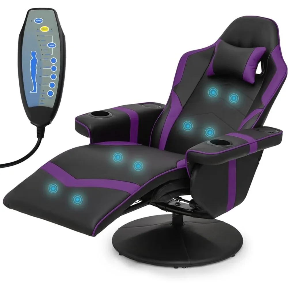Massage Gaming Chair - Adjustable Ergonomic PU Leather With Speakers & Massage Function - Free Computer Office
Massage Gaming Chair - Adjustable Ergonomic PU Leather With Speakers & Massage Function - Free Computer Office