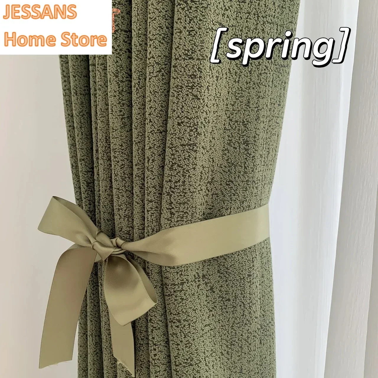 Matcha Green Chenille Blackout Curtains Thickened and Warm Modern Light Luxury Bedroom and Living Room Finished Product
Matcha Green Chenille Blackout Curtains Thickened and Warm Modern Light Luxury Bedroom and Living Room Finished Product