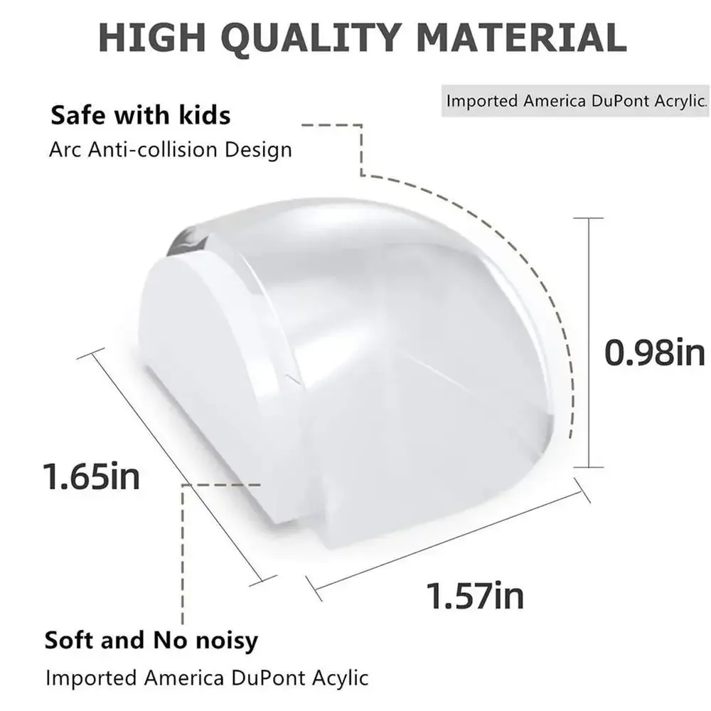 Acrylic Door Stopper Self Adhesive silicone Anti-Collision Door Holders No drill Cylindrical security-protection Walls Furniture
Acrylic Door Stopper Self Adhesive silicone Anti-Collision Door Holders No drill Cylindrical security-protection Walls Furniture