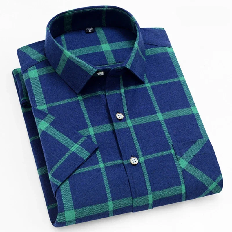2023 Men's Checked Short-sleeved Shirt, Non-ironing, Breathable, Fashionable Cotton Business Casual Pocket, Summer New Style
2023 Men's Checked Short-sleeved Shirt, Non-ironing, Breathable, Fashionable Cotton Business Casual Pocket, Summer New Style