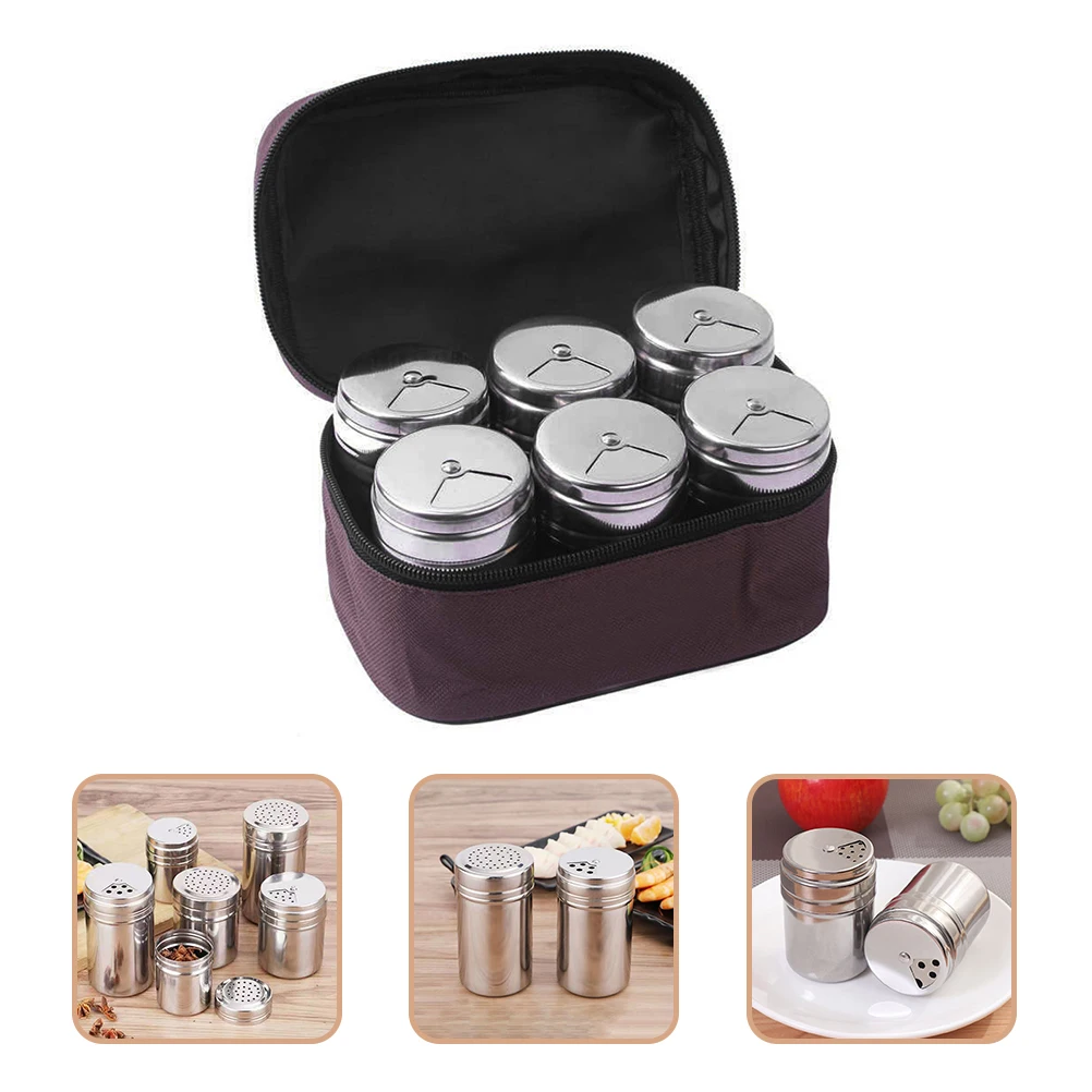 Portable Spice Shaker Salt Pepper Stainless Steel Camping seasoning jars dispensers storage containers kitchen organizer
Portable Spice Shaker Salt Pepper Stainless Steel Camping seasoning jars dispensers storage containers kitchen organizer