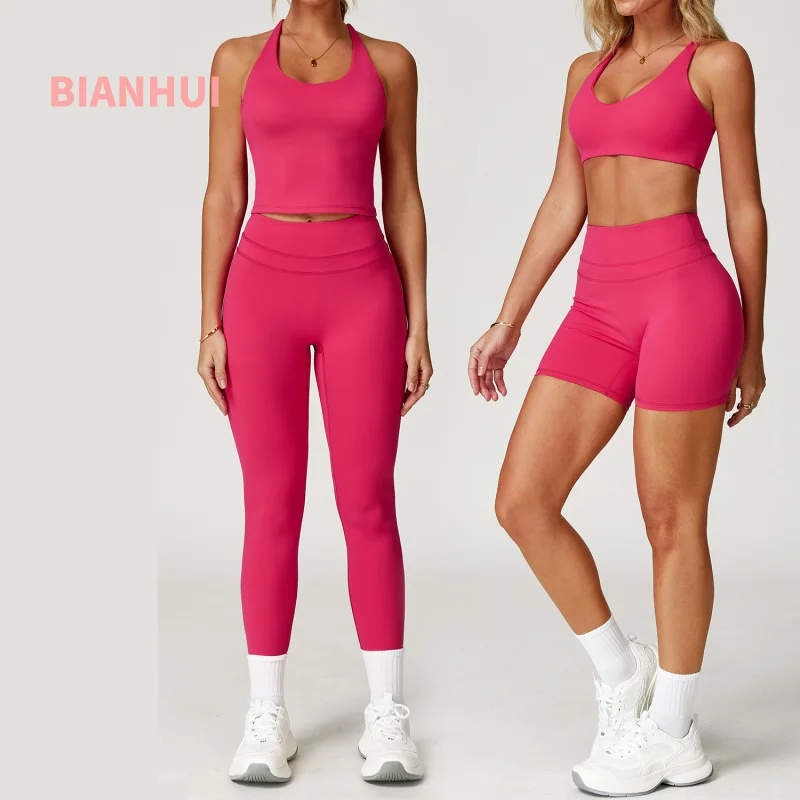 BIANHUI Brushed Tight Yoga Set Sport Outfit For Woman Elastic High Waist Women's Two Pieces Set Running Fitness Sports Suit
BIANHUI Brushed Tight Yoga Set Sport Outfit For Woman Elastic High Waist Women's Two Pieces Set Running Fitness Sports Suit