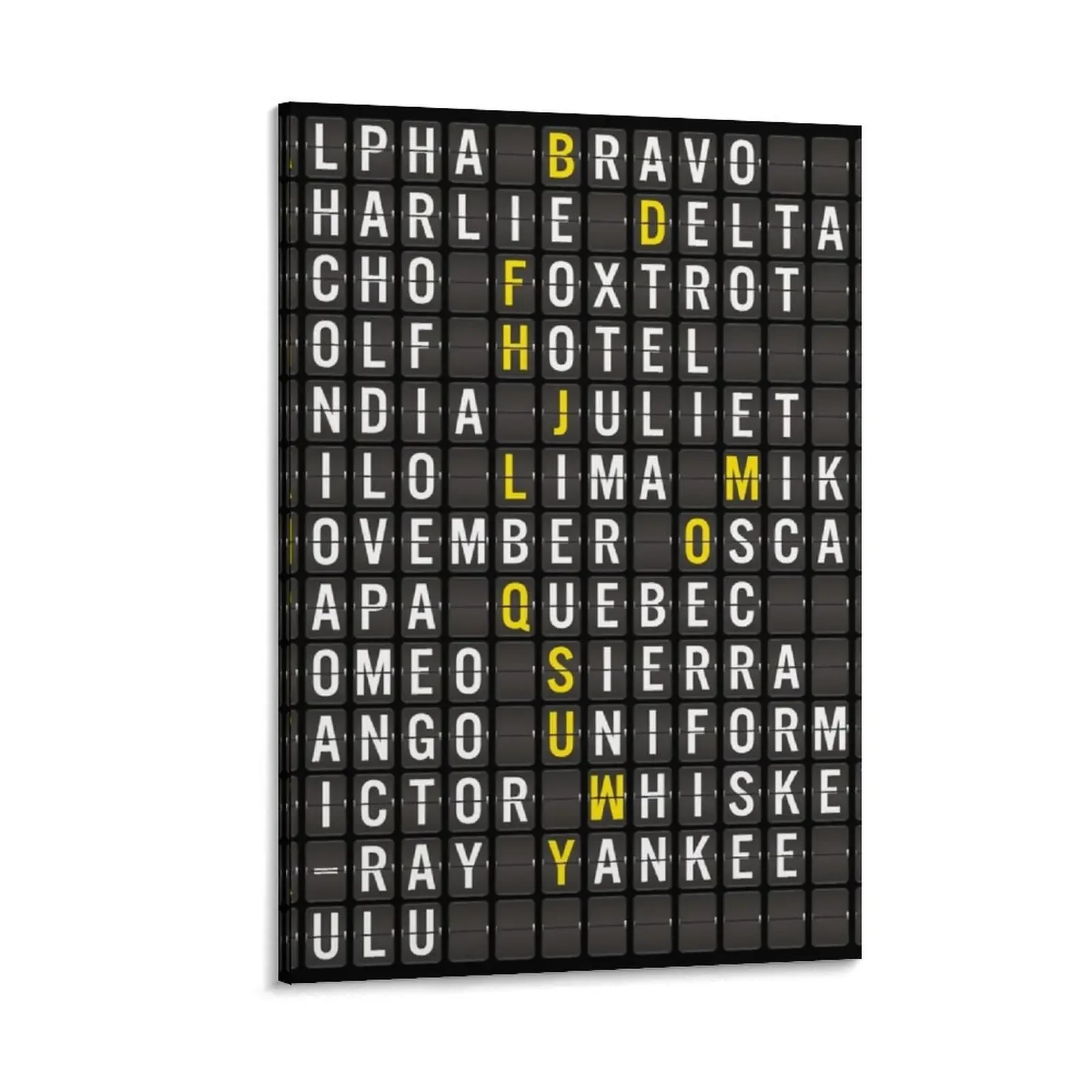 Alpha-Bravo-Charlie Canvas Painting stickers & posters room decors aesthetic Posters on the wall
Alpha-Bravo-Charlie Canvas Painting stickers & posters room decors aesthetic Posters on the wall