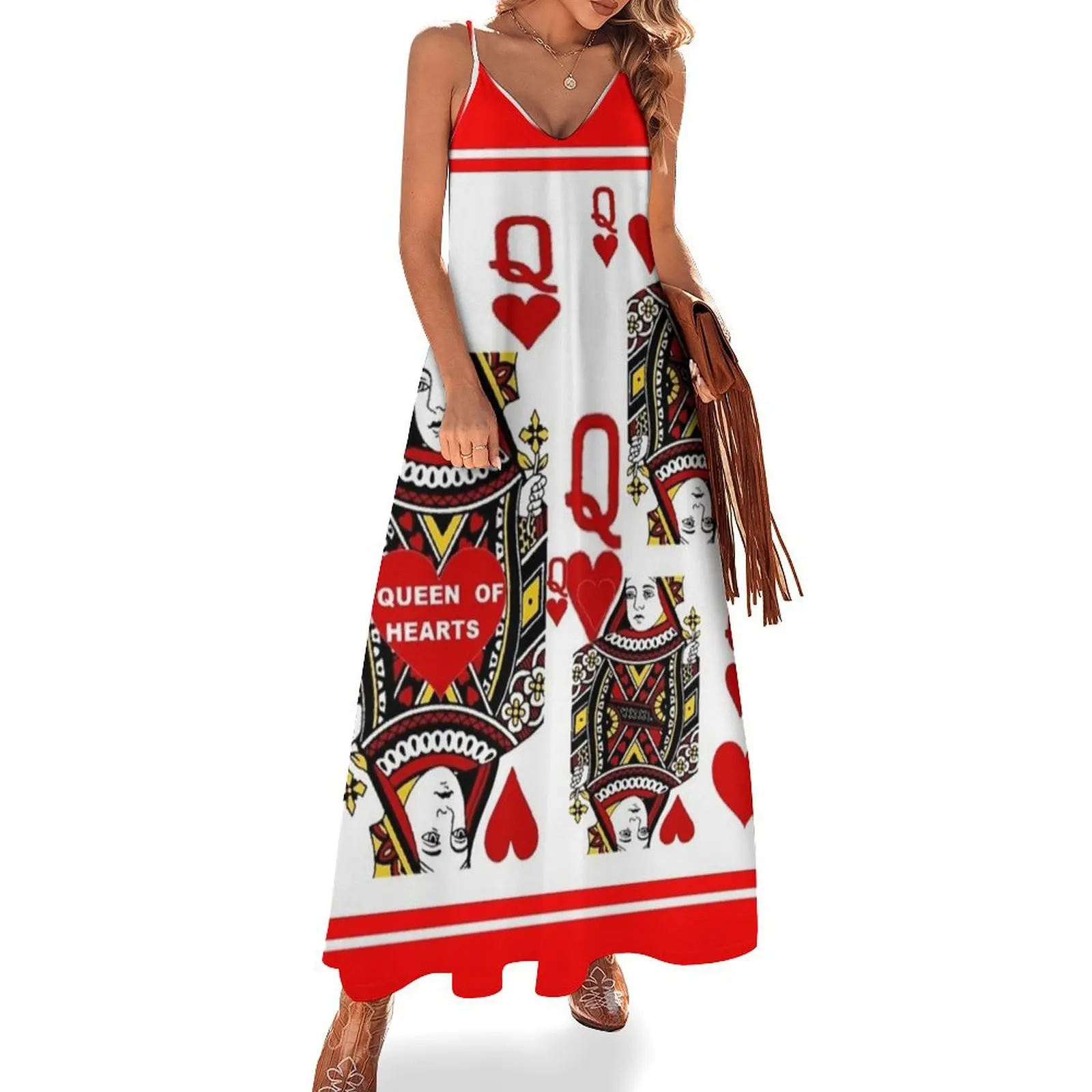 RED QUEEN OF HEARTS ON RED Sleeveless Long Dress ladies dresses for women 2025 dress party night Dress
RED QUEEN OF HEARTS ON RED Sleeveless Long Dress ladies dresses for women 2025 dress party night Dress
