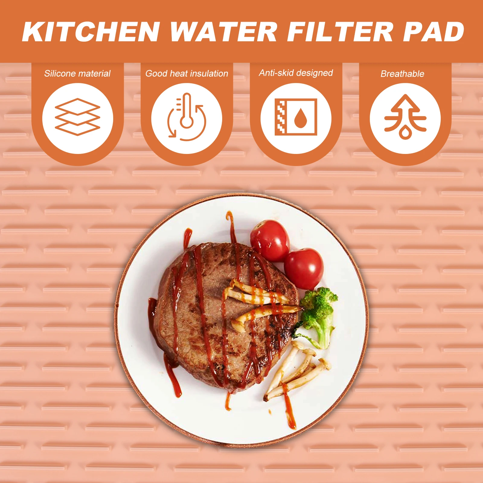 Anti-Slip Dish Drying Mat Silicone Waterproof Oil-Proof Thermal Insulation Coaster Kitchen Supply Countertop Drain Pad Premium
Anti-Slip Dish Drying Mat Silicone Waterproof Oil-Proof Thermal Insulation Coaster Kitchen Supply Countertop Drain Pad Premium