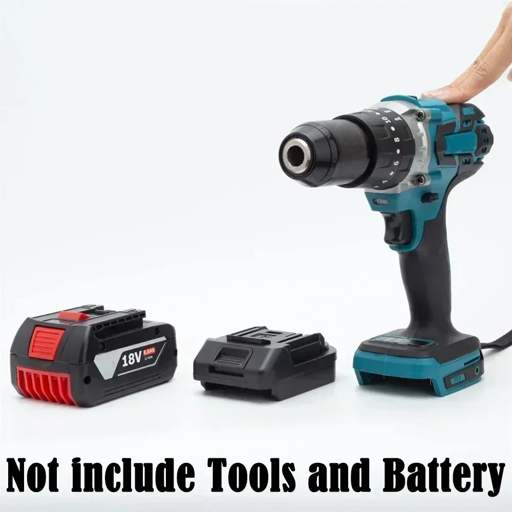 Battery Converter Adapter For Bosch 18V Lithium Battery TO For Makita 18V Drill Tool w/LED (Not include tools and battery)
Battery Converter Adapter For Bosch 18V Lithium Battery TO For Makita 18V Drill Tool w/LED (Not include tools and battery)