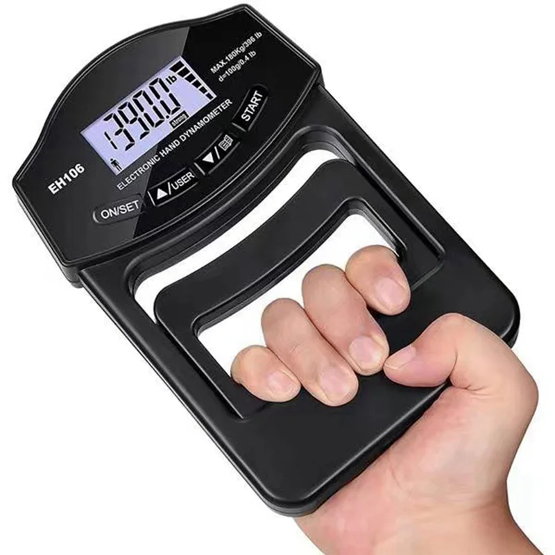 New Grip Strength Tester,396Lbs/180Kg Digital Hand Dynamometer Grip Strength Meter USB LCD Screen Hand Grip Dynamometer HOT
New Grip Strength Tester,396Lbs/180Kg Digital Hand Dynamometer Grip Strength Meter USB LCD Screen Hand Grip Dynamometer HOT