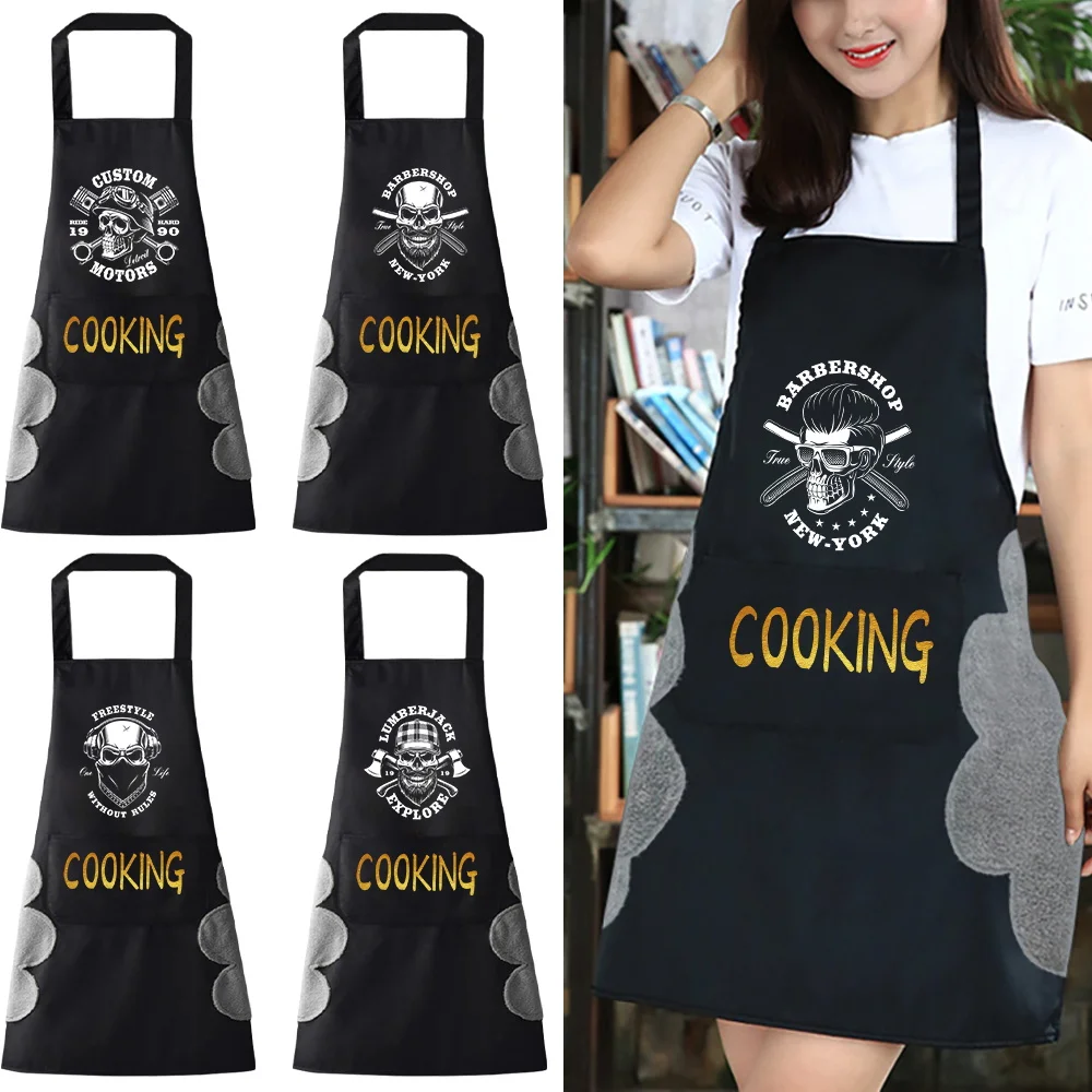 Cooking Kitchen Aprons Women Oil-proof Waterproof Apron for Men Skull Printing 2023 Fashion Coffee Work Bib Wipe Hand Overalls
Cooking Kitchen Aprons Women Oil-proof Waterproof Apron for Men Skull Printing 2023 Fashion Coffee Work Bib Wipe Hand Overalls