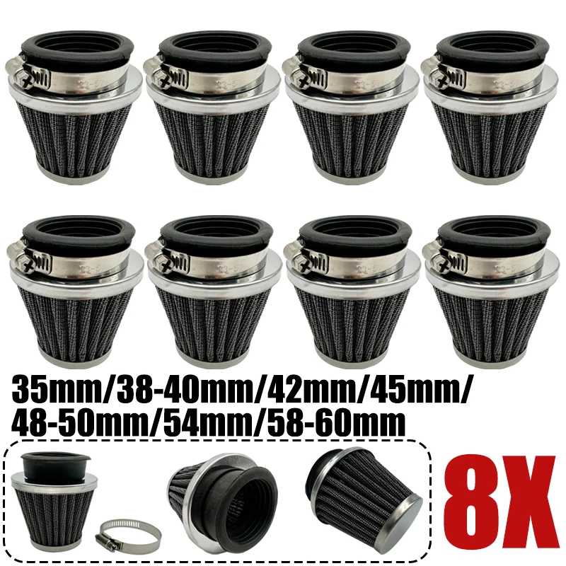 8X Универсальный 35/38-40/42/45/48-50/54/58-60 мм карбюратор с грибовидной головкой, зажим для воздушного фильтра на очистителе для ATV UTV Quad Dirt Pit Bike
8X Универсальный 35/38-40/42/45/48-50/54/58-60 мм карбюратор с грибовидной головкой, зажим для воздушного фильтра на очистителе для ATV UTV Quad Dirt Pit Bike