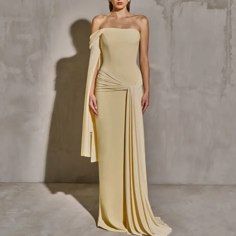 Trumpet Elegant Evening Dresses Formal Party Prom Gowns Floor-Length One-Shoulder Classic Evening Prom Dresses Customized
Trumpet Elegant Evening Dresses Formal Party Prom Gowns Floor-Length One-Shoulder Classic Evening Prom Dresses Customized