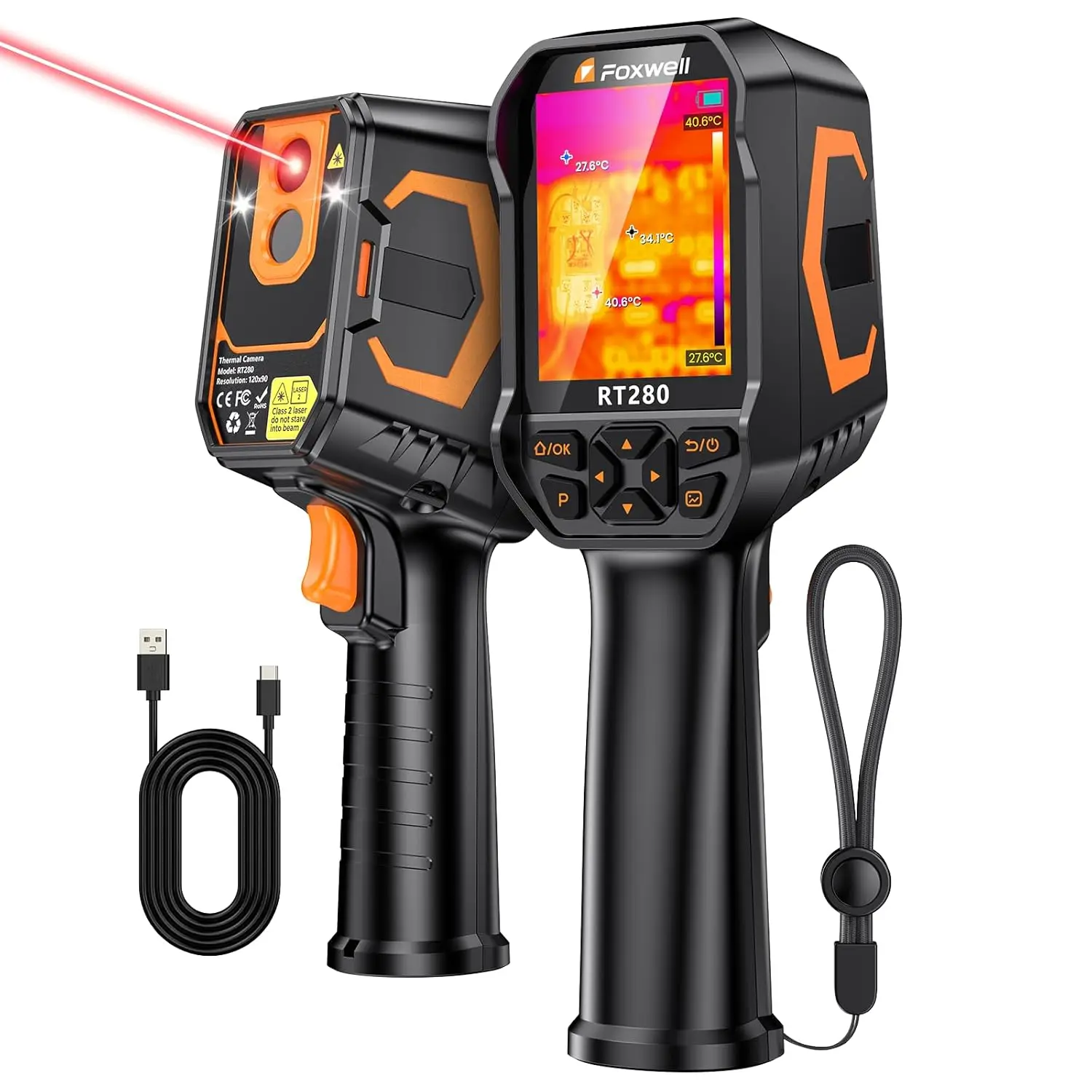 Thermal Imaging Camera 240x180 IR Resolution 25Hz Handheld with 2.8" LCD 8GB Storage PC Analysis
Thermal Imaging Camera 240x180 IR Resolution 25Hz Handheld with 2.8" LCD 8GB Storage PC Analysis