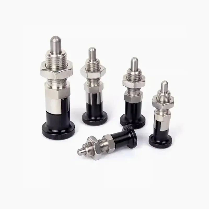 Stainless Steel Indexing Pin Self Locking Knob Plunger Fine Tooth M5-M16
Stainless Steel Indexing Pin Self Locking Knob Plunger Fine Tooth M5-M16