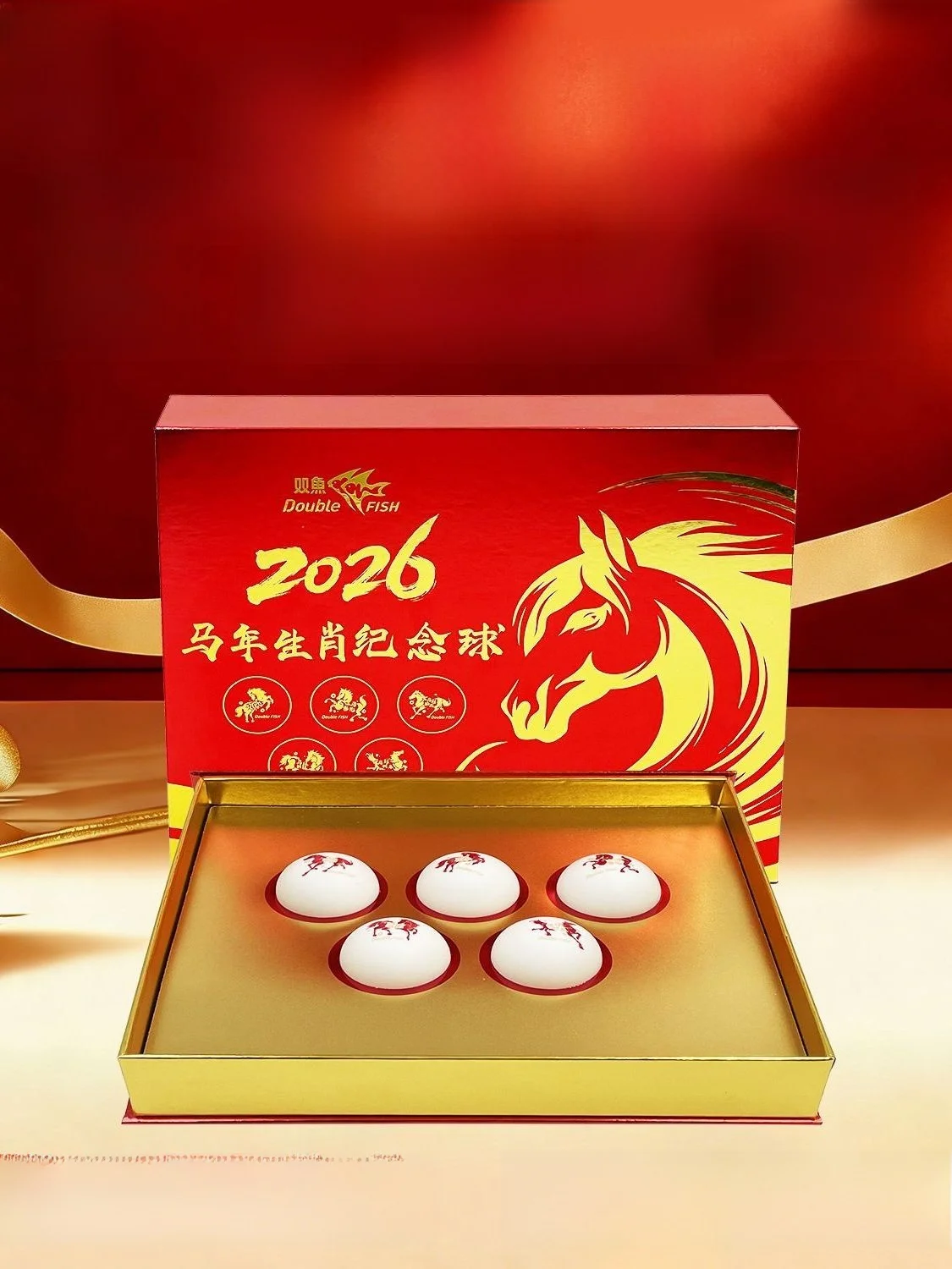 Double Fish 2026 Year Commemorative Pong Ball ABS Material Success in Hand Gift Box Fitness Fans Supplies
Double Fish 2026 Year Commemorative Pong Ball ABS Material Success in Hand Gift Box Fitness Fans Supplies