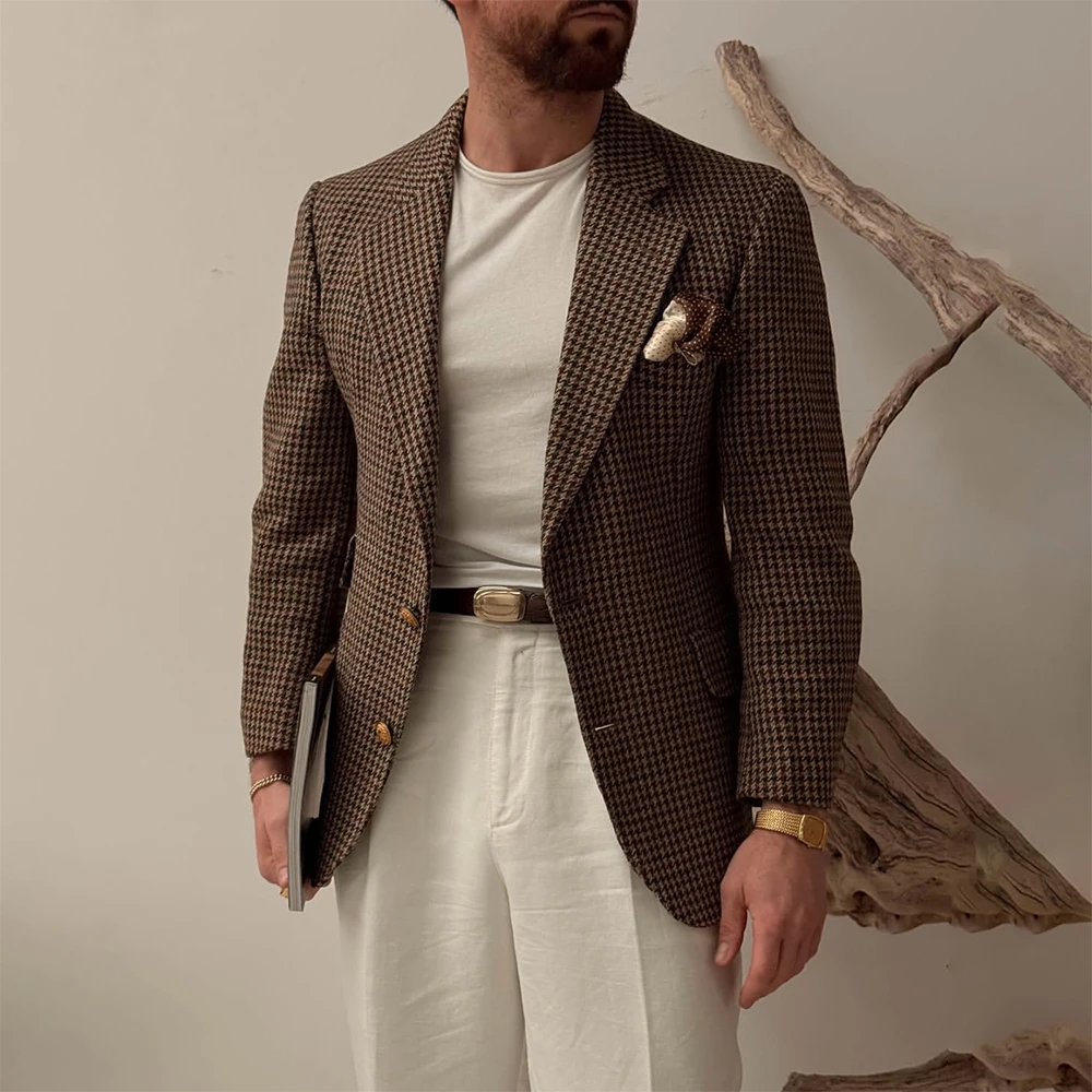 Vintage Men's Suits Classic Male Clothing Elegant Single Breasted Notch Lapel Loose Fit 2 Piece Jacket Pants Outfits Costume
Vintage Men's Suits Classic Male Clothing Elegant Single Breasted Notch Lapel Loose Fit 2 Piece Jacket Pants Outfits Costume
