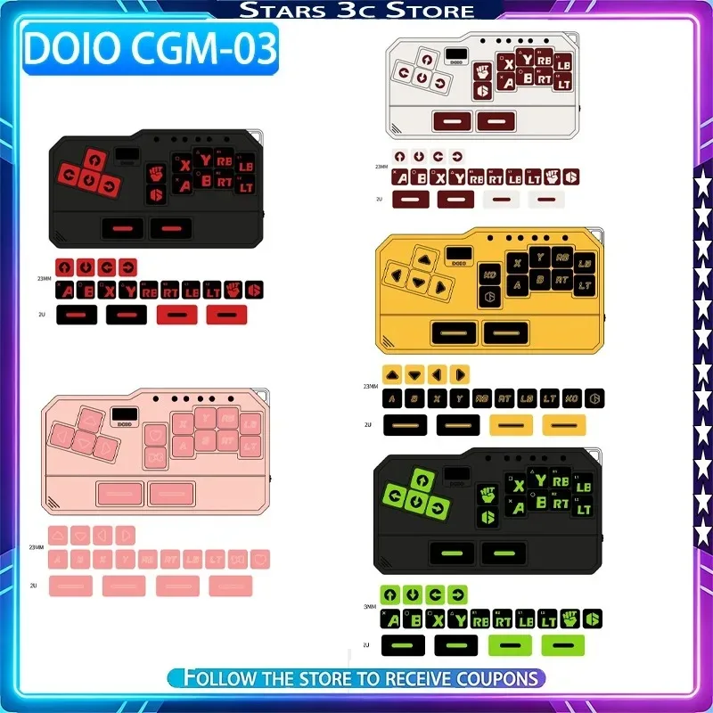 DOIO CGM-03 Mixbox Hitbox Low Axis Keycap PBT Injection Molded Keycaps Multi Theme Set Gaming Keyboard Accessory