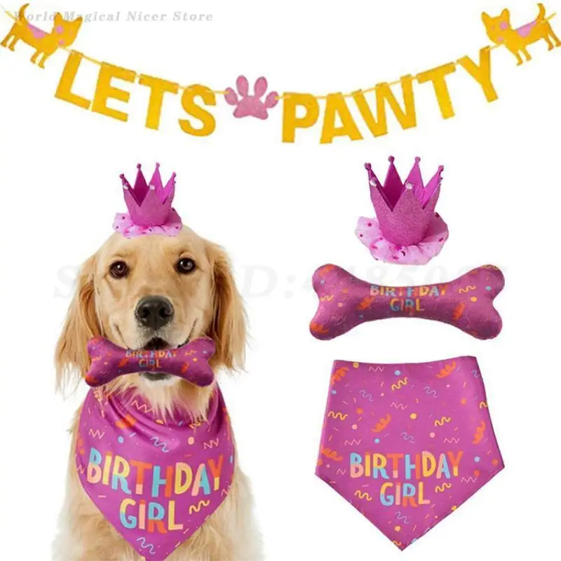 Cute Pet Dogs Birthday Gift Headwear Cap Hat Bandanas Bibs Funny Prop Set Cat Dog Birthday Costume Pets Neckerchief Decoration
Cute Pet Dogs Birthday Gift Headwear Cap Hat Bandanas Bibs Funny Prop Set Cat Dog Birthday Costume Pets Neckerchief Decoration
