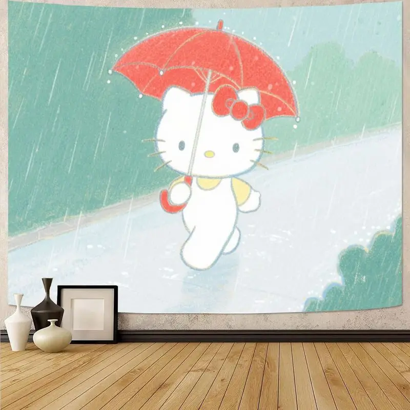 1PC Sanrio Hello Kitty Rainy Day Red Umbrella Tapestry, Kawaii Polyester Wall Art Decor for Living Room Bedroom Girl Gift
1PC Sanrio Hello Kitty Rainy Day Red Umbrella Tapestry, Kawaii Polyester Wall Art Decor for Living Room Bedroom Girl Gift