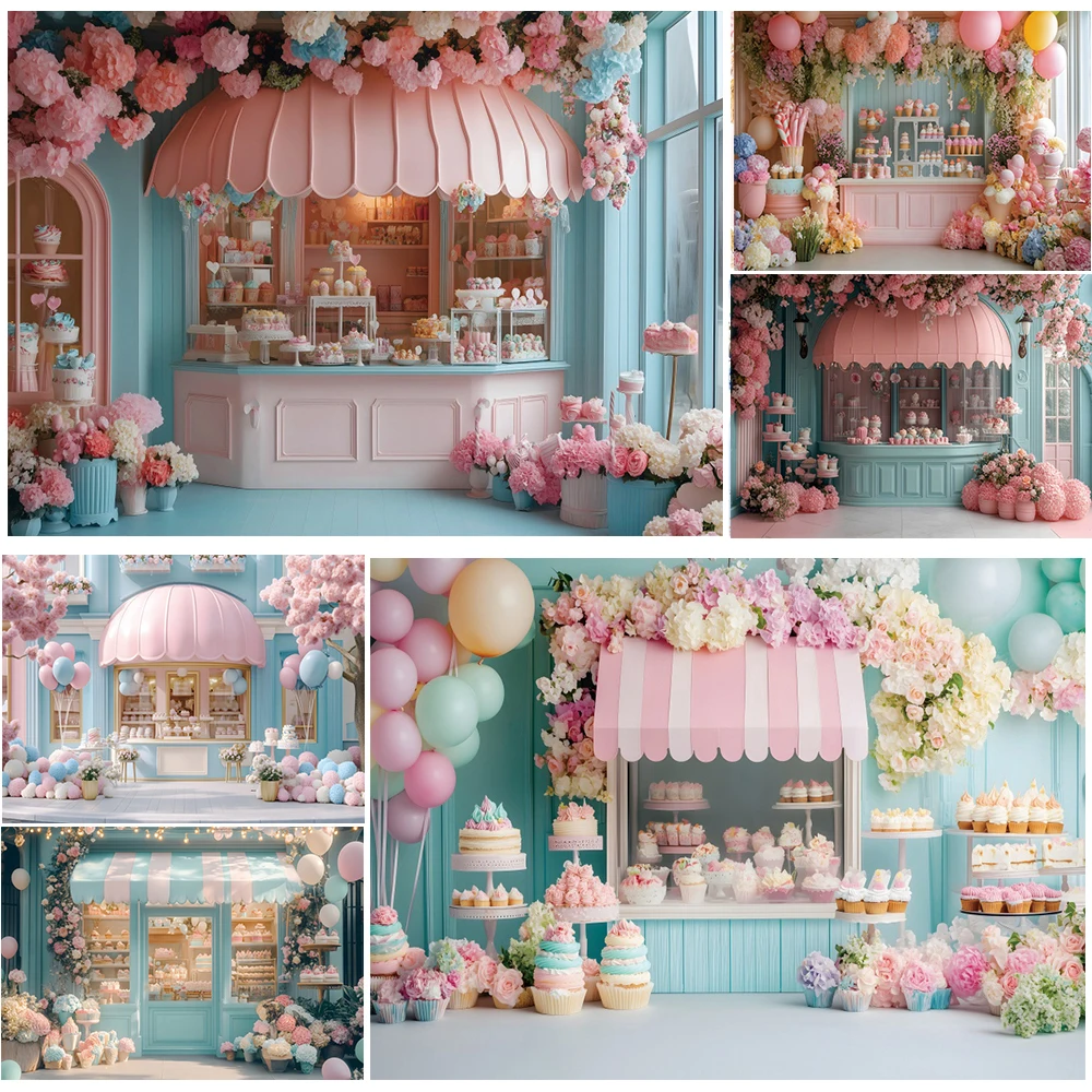 Sweet Dessert Shop Photography Backdrop Candy Cake Dessert Shop Balloon Flower Baby Shower Birthday Background Photo Studio Prop
Sweet Dessert Shop Photography Backdrop Candy Cake Dessert Shop Balloon Flower Baby Shower Birthday Background Photo Studio Prop