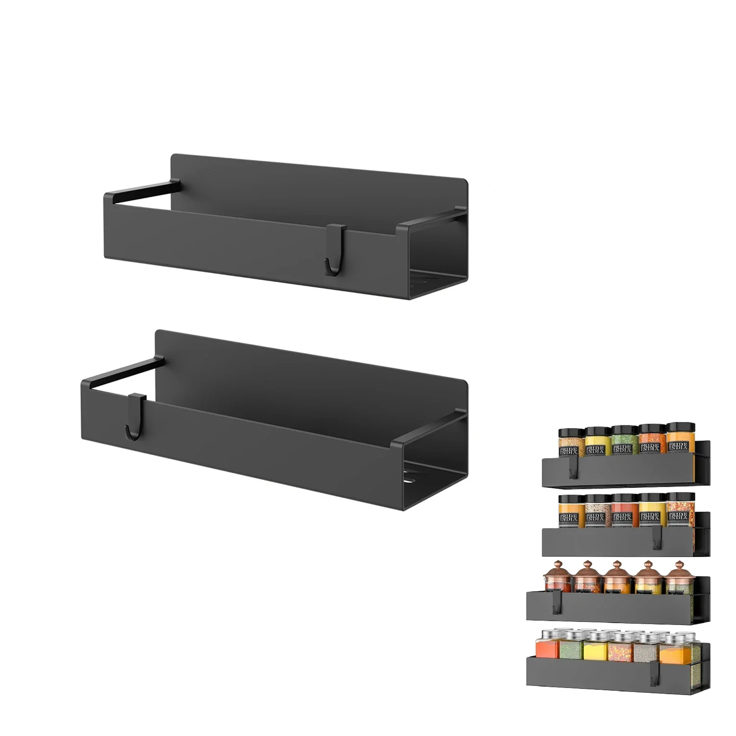 Multi-functional Metal Magnetic Spice Storage Rack for Refrigerator And Oven - DIY Kitchen Spice Organizer - Fridge Shelf
Multi-functional Metal Magnetic Spice Storage Rack for Refrigerator And Oven - DIY Kitchen Spice Organizer - Fridge Shelf