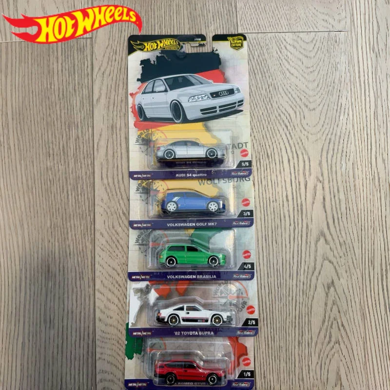Hot Wheels Premium Car Culture World Tour 1/64 Литая под давлением Volkswagen Golf Brasilia Audi S4 Quattro Alfa Модель автомобиля Игрушка
Hot Wheels Premium Car Culture World Tour 1/64 Литая под давлением Volkswagen Golf Brasilia Audi S4 Quattro Alfa Модель автомобиля Игрушка