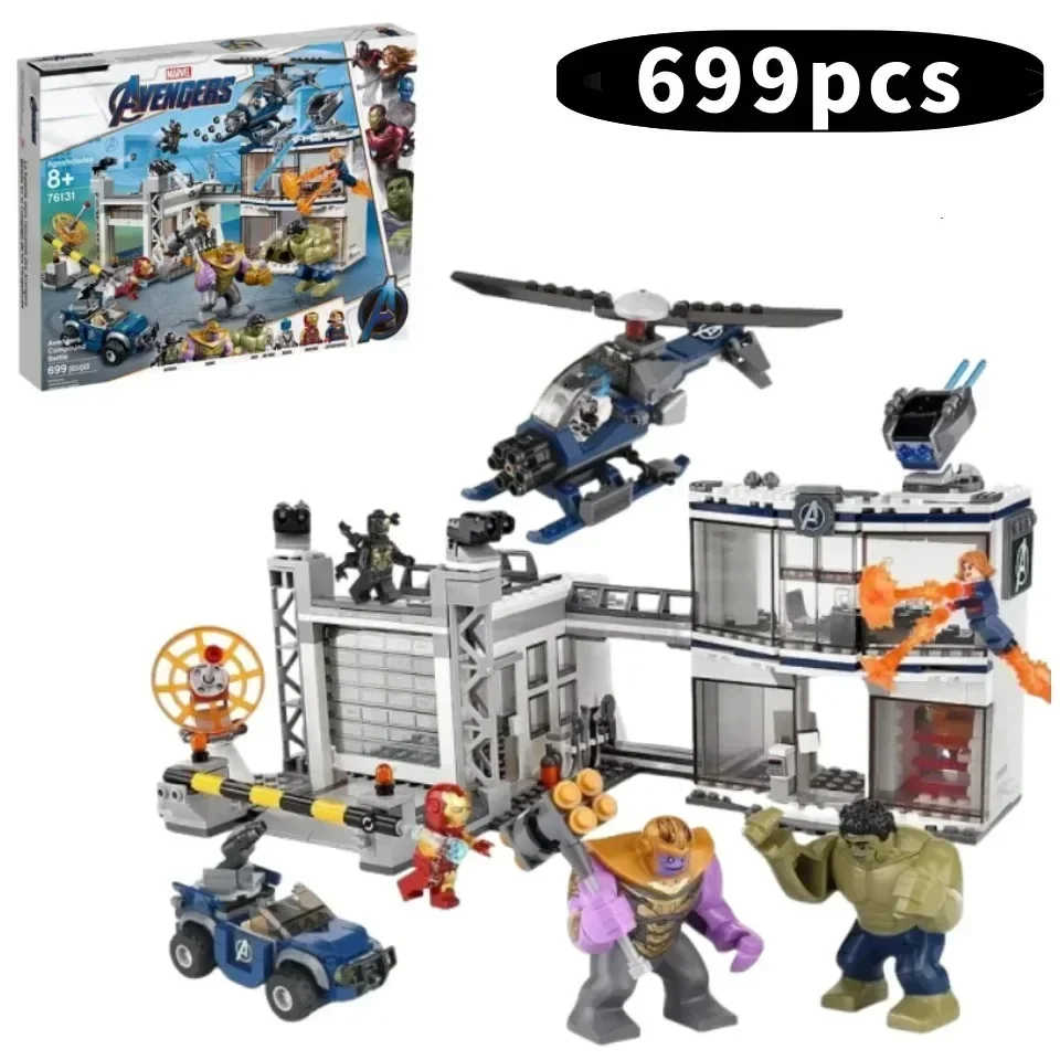 2025 в наличии, серия супергероев 76131, базовая битва Мстителей, 699 шт., детские строительные блоки, игрушка для мальчика, подарок на день рождения, Рождество
2025 в наличии, серия супергероев 76131, базовая битва Мстителей, 699 шт., детские строительные блоки, игрушка для мальчика, подарок на день рождения, Рождество