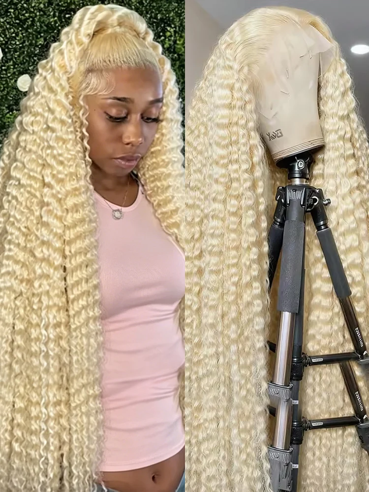 40 Inch 613 Honey Blonde Water Wave 13x6 HD Lace Frontal Wig Color Transparent 13x4 Curly Lace Front Wigs Brazilian Loose Deep Wave Human Hair Wig Preplucked For Women 250% Density
40 Inch 613 Honey Blonde Water Wave 13x6 HD Lace Frontal Wig Color Transparent 13x4 Curly Lace Front Wigs Brazilian Loose Deep Wave Human Hair Wig Preplucked For Women 250% Density