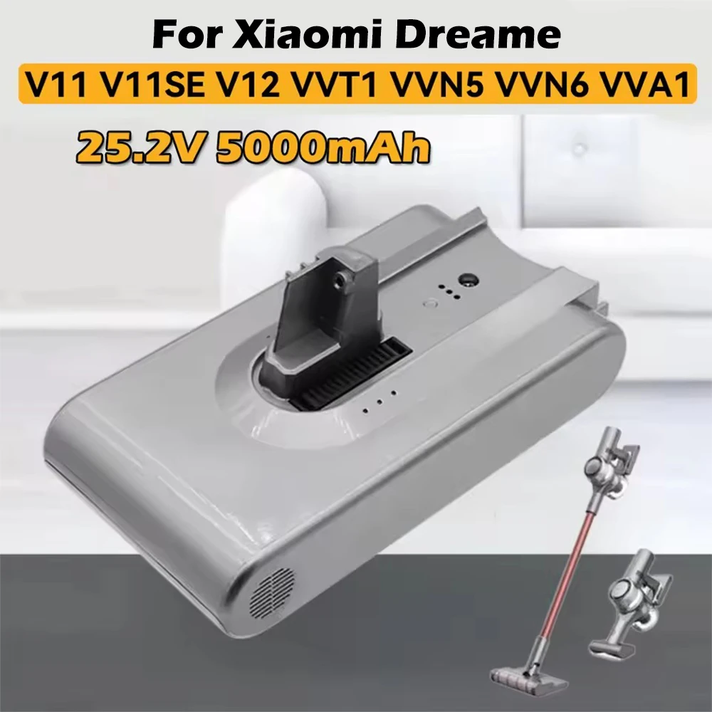 Оригинальный аккумулятор емкостью 5000 мАч-для Xiaomi Dreame V11 V11SE V12 VVT1 VVN5 VVN6 VVA1, сменный литий-ионный аккумулятор для пылесоса
Оригинальный аккумулятор емкостью 5000 мАч-для Xiaomi Dreame V11 V11SE V12 VVT1 VVN5 VVN6 VVA1, сменный литий-ионный аккумулятор для пылесоса