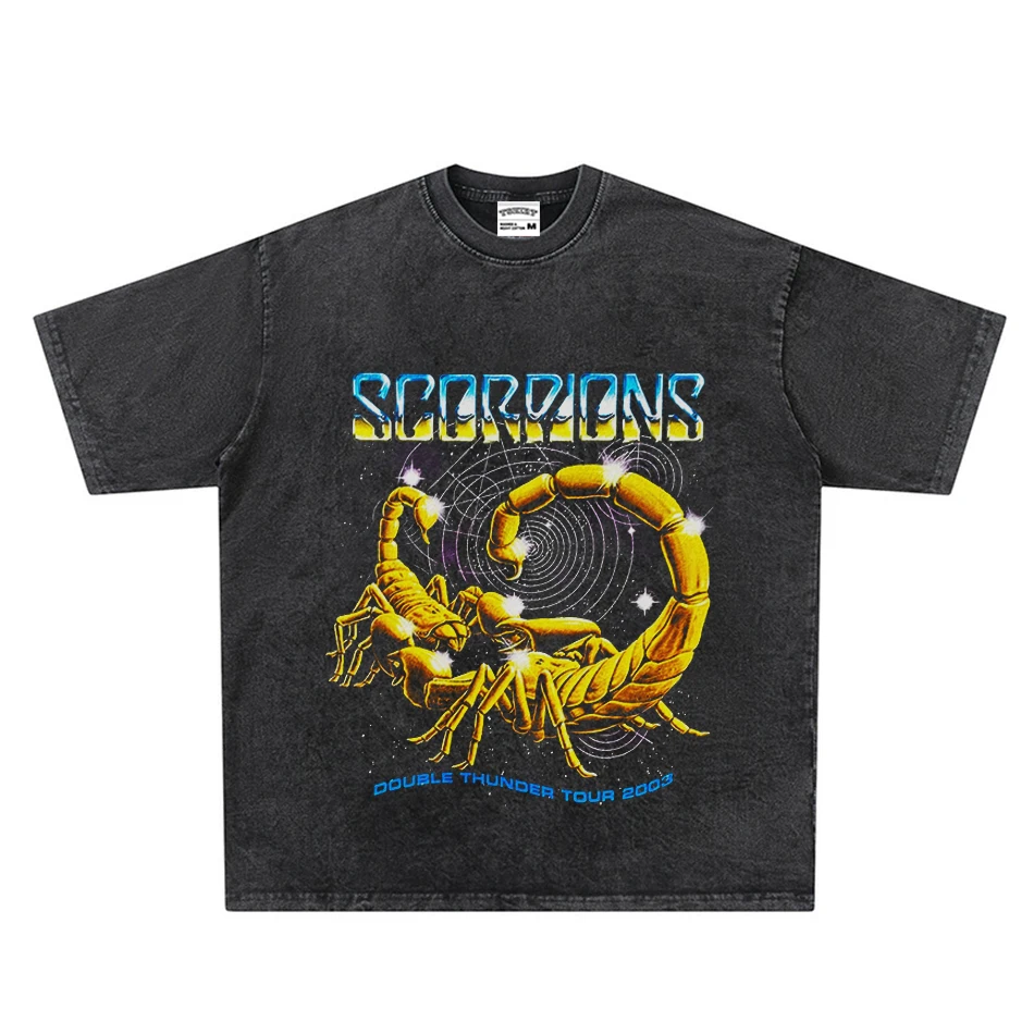 Футболка Scorpions Scorpion Band, винтажная с короткими рукавами, стираная и состаренная, двойной гром, модная, высококачественный люксовый бренд
Футболка Scorpions Scorpion Band, винтажная с короткими рукавами, стираная и состаренная, двойной гром, модная, высококачественный люксовый бренд