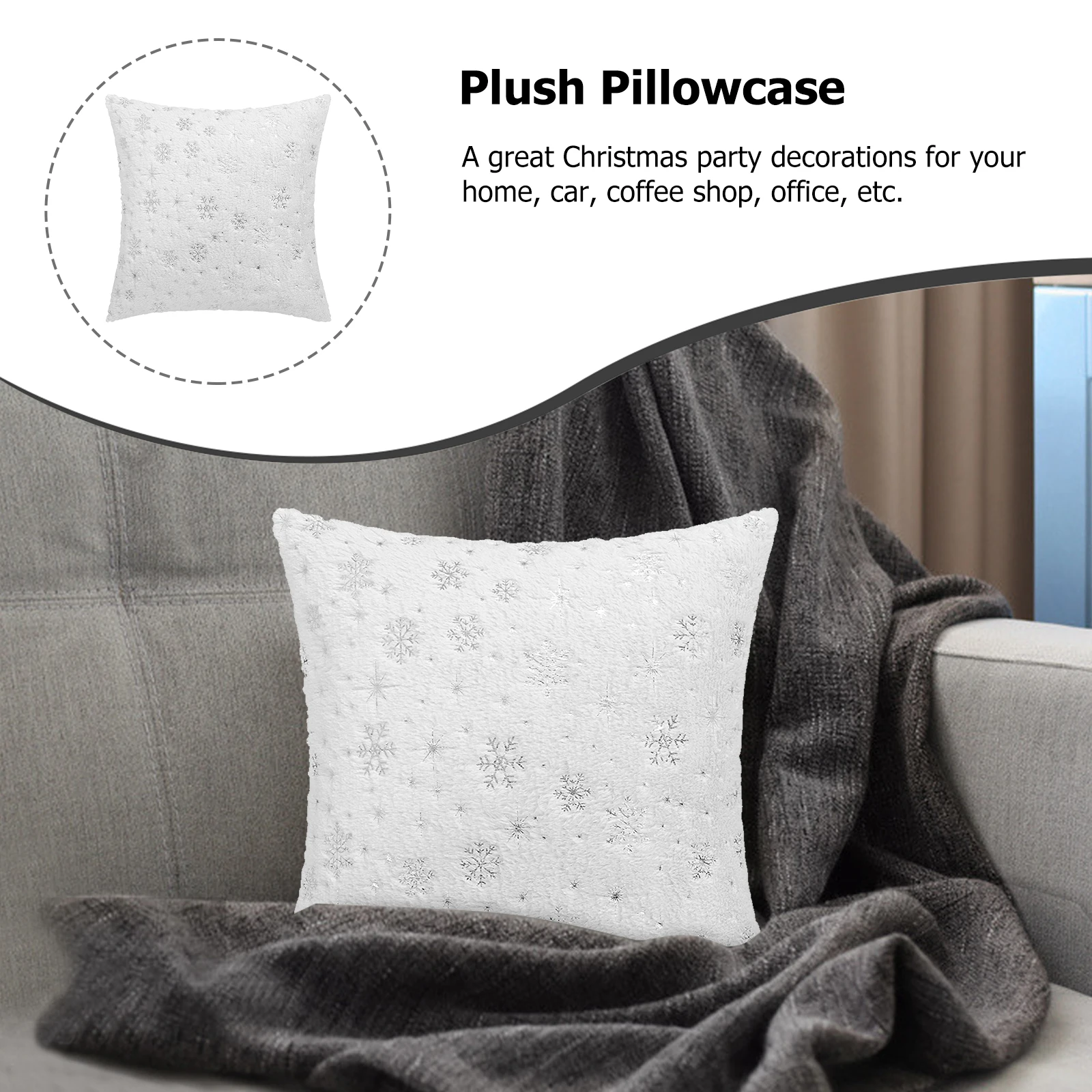 2pcs Pillow Cover White Sequin Throw Decorative Pillows Cases Glitter Eco Christmas Home Car Office Sofa
2pcs Pillow Cover White Sequin Throw Decorative Pillows Cases Glitter Eco Christmas Home Car Office Sofa