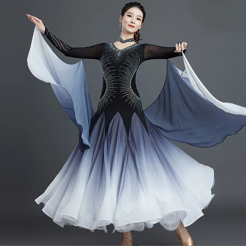 Ballroom Dress Standard Modern Dance Costume Women Butterfly Sleeve Long Dresses Waltz Stage Clothes Standard Dancewear VDL2460
Ballroom Dress Standard Modern Dance Costume Women Butterfly Sleeve Long Dresses Waltz Stage Clothes Standard Dancewear VDL2460