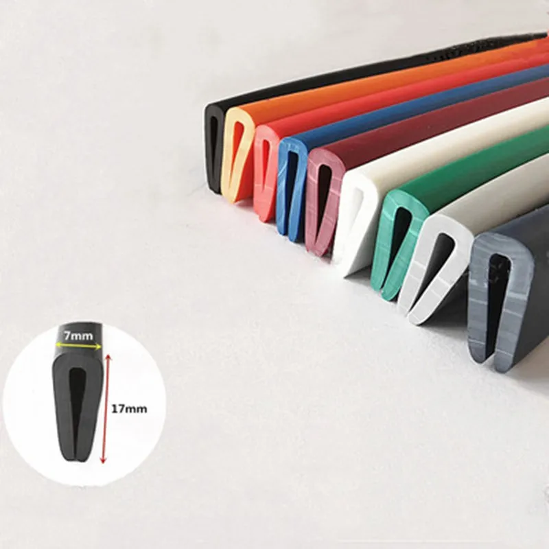 Rubber Seals U Strip 17x7mm for 1 - 3mm Thick Glass Metal Wood Panel Board Edge Encloser Shield Orange Black Red Gray Blue Green
Rubber Seals U Strip 17x7mm for 1 - 3mm Thick Glass Metal Wood Panel Board Edge Encloser Shield Orange Black Red Gray Blue Green