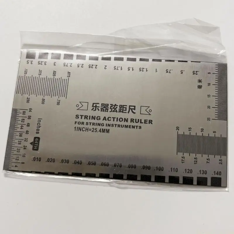 M5TC String Action Gauge Ruler Guitar String Height Ruler Guitar Set Up Luthier Tool
M5TC String Action Gauge Ruler Guitar String Height Ruler Guitar Set Up Luthier Tool