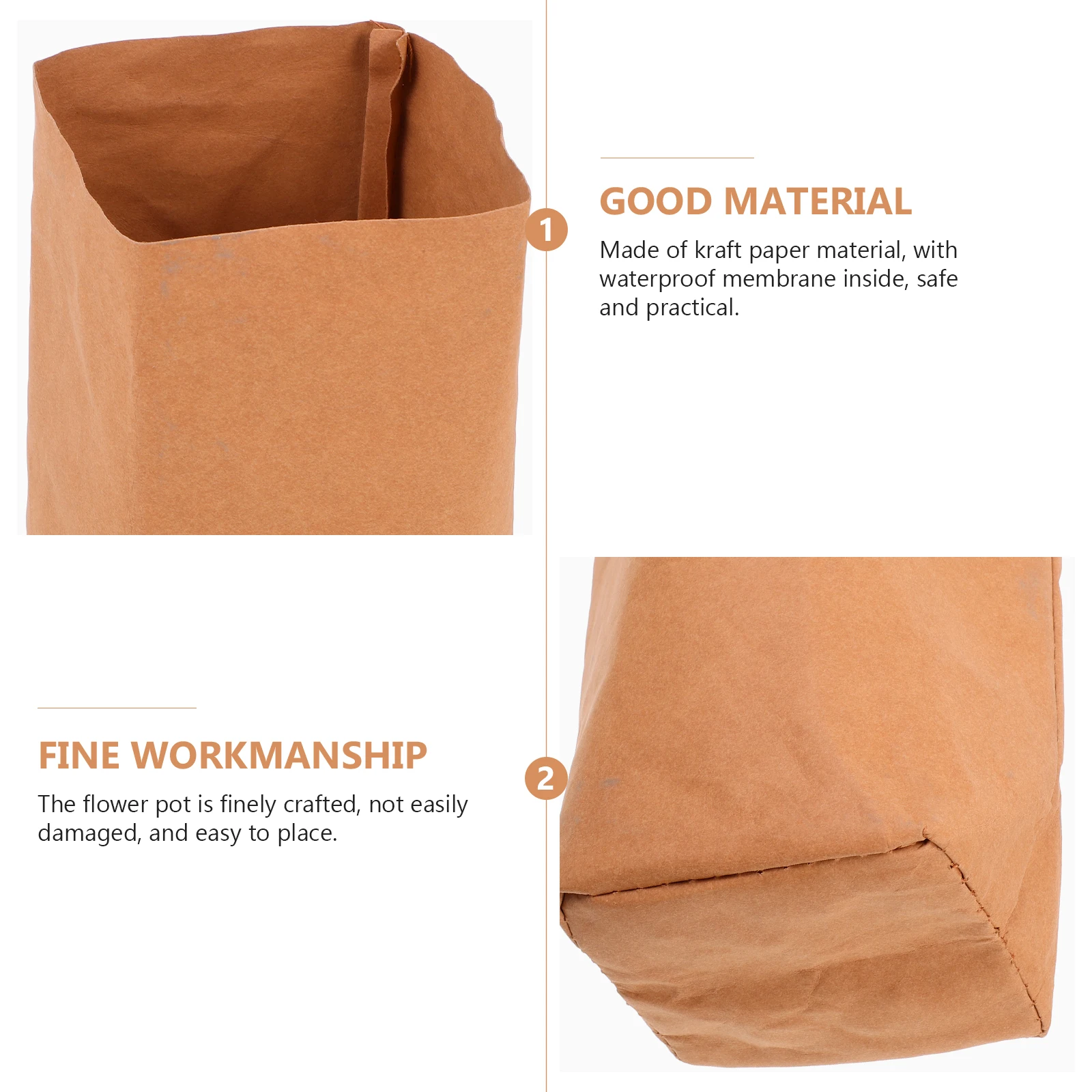 Indoor Plants Waterproof Flower Pot Succulent Planter House Craft Paper Bag Planting Tool
Indoor Plants Waterproof Flower Pot Succulent Planter House Craft Paper Bag Planting Tool