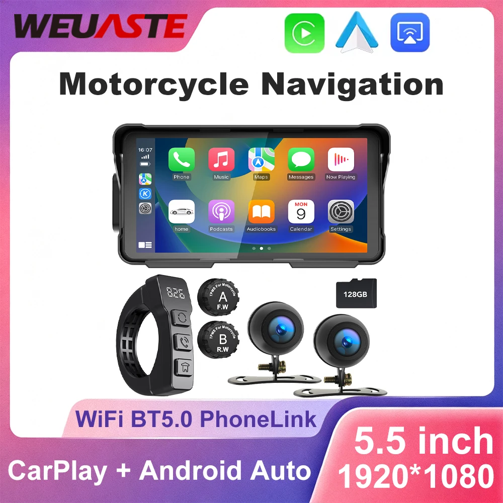 5,5-дюймовый беспроводной CarPlay Moto Android Auto портативный IPX7 мотоцикл приборная панель навигационный экран монитор 2026 НОВЫЙ
5,5-дюймовый беспроводной CarPlay Moto Android Auto портативный IPX7 мотоцикл приборная панель навигационный экран монитор 2026 НОВЫЙ