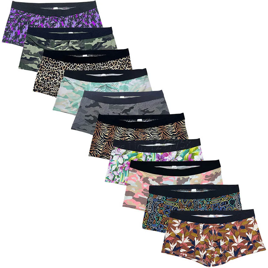 Men's Ice Silk Boxer Briefs Soft Print Underwear Smooth Trunks Shorts Comfortable Underpants
Men's Ice Silk Boxer Briefs Soft Print Underwear Smooth Trunks Shorts Comfortable Underpants