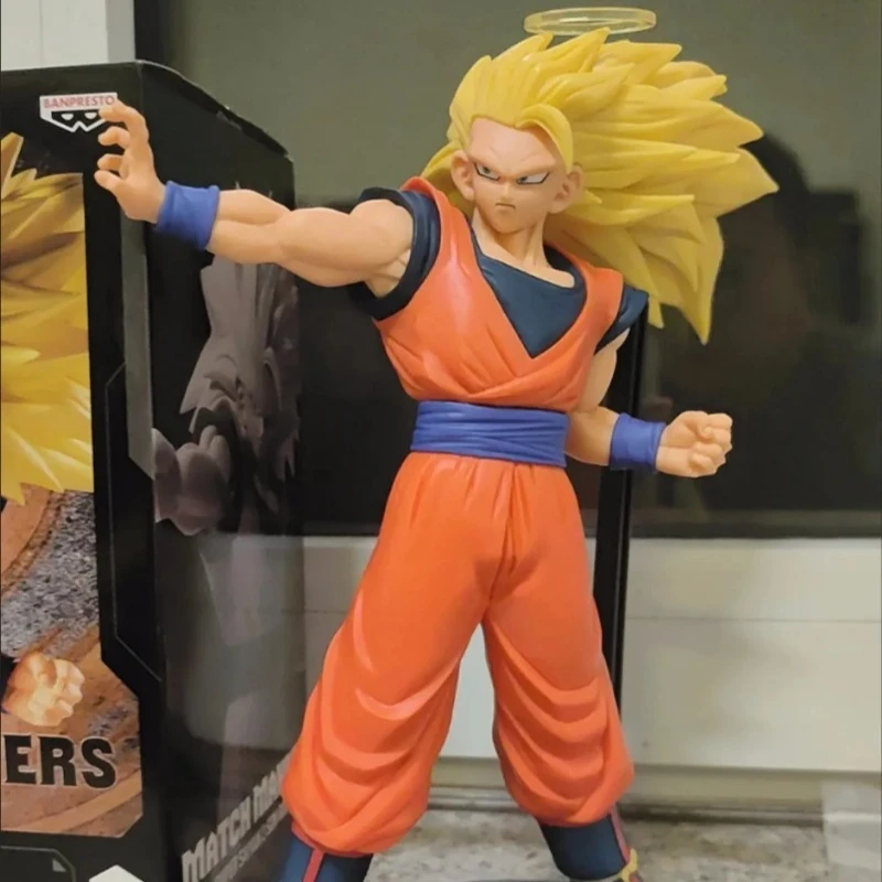 New Anime Figure Bandai Banpresto MATCH MAKERS Super Three Son Goku Peripheral Ornaments Trendy Play Birthday Gift Model Doll
New Anime Figure Bandai Banpresto MATCH MAKERS Super Three Son Goku Peripheral Ornaments Trendy Play Birthday Gift Model Doll