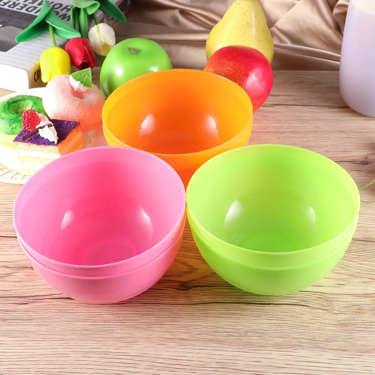 6 Pcs Plastic Bowls Salad Fruit Snack Mixing Serving Candy Dish Party Seasoning Reusable BPA Free Microwave Dishwasher Safe
6 Pcs Plastic Bowls Salad Fruit Snack Mixing Serving Candy Dish Party Seasoning Reusable BPA Free Microwave Dishwasher Safe