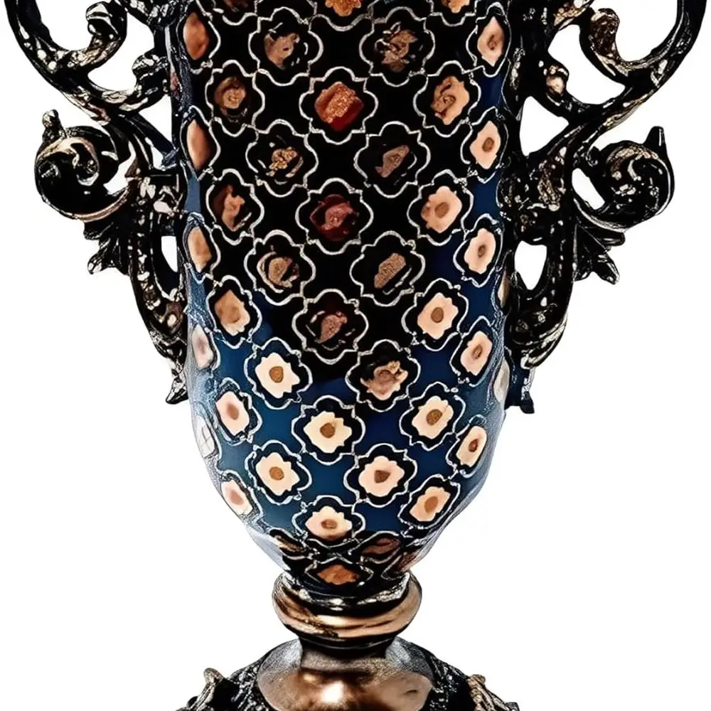 Elegant 14 High Black Mosaic Ceramic Pedestal Vase - Luxurious Home & Office Decor Gift for Decor Enthusiasts
Elegant 14 High Black Mosaic Ceramic Pedestal Vase - Luxurious Home & Office Decor Gift for Decor Enthusiasts